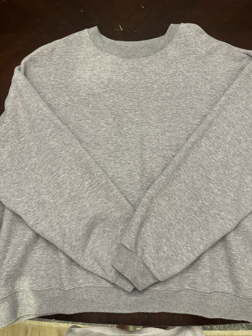 Skims Heather Gray Crewneck Sweatshift